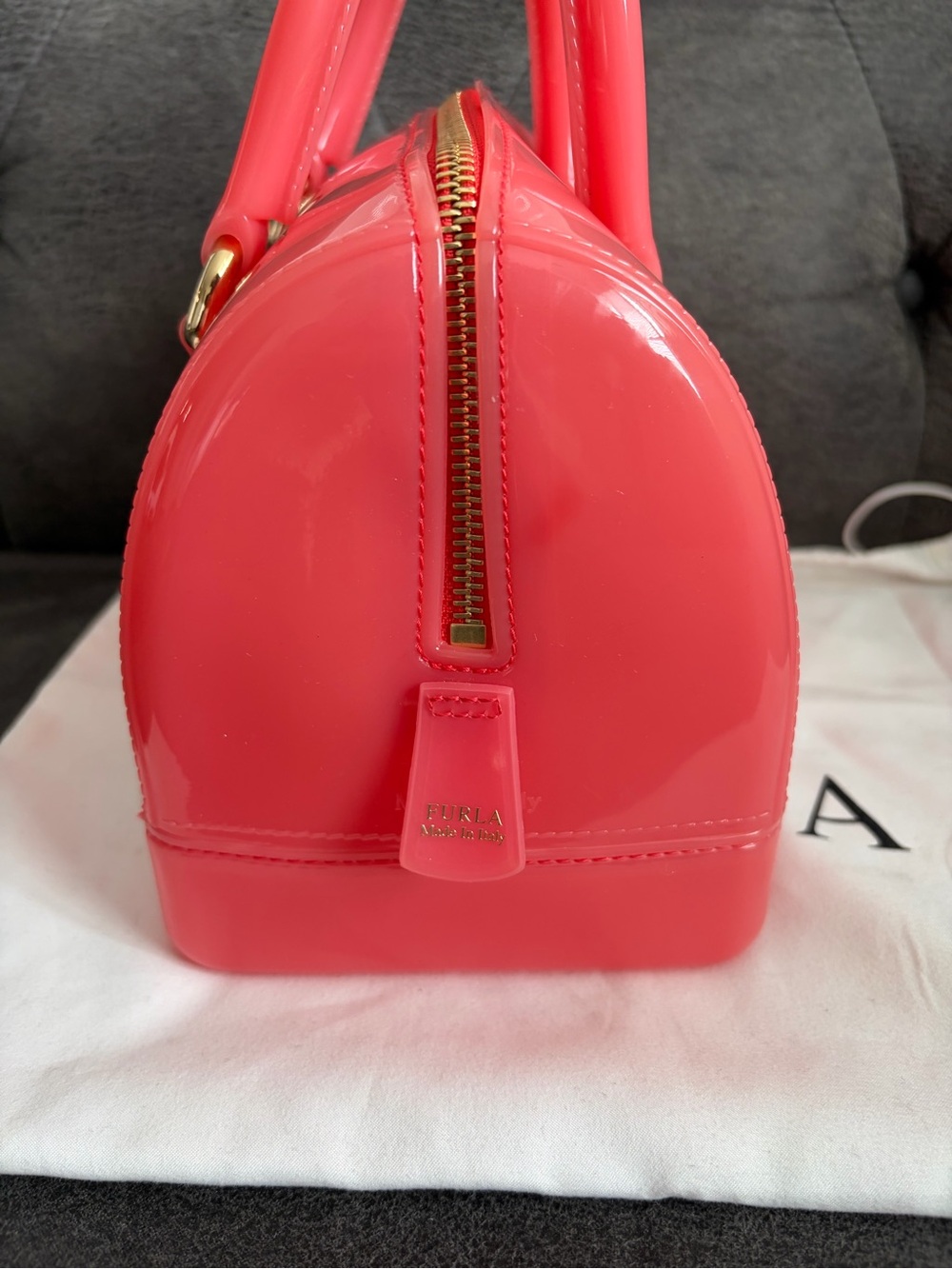 Furla Jelly “Candy Bag” Coral - Picture 3 of 6